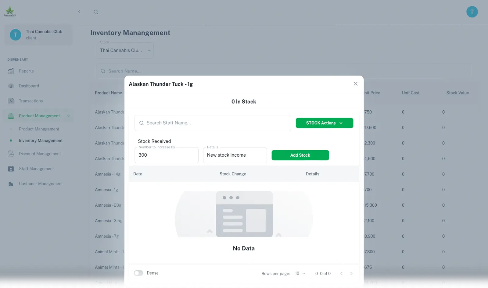 Free Dispensary POS in Thailand | Inventory and Stock Management